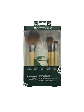 EcoTools Core Five Makeup Brush and Sponge Set For Face and Eyes